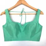 Teal Raw Silk Blouse - Image 2