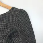 Black Chequered Cotton Blouse - Image 7