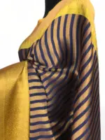 Navyblue Kora Silk Saree with Gold Zari Weaves - Image 8