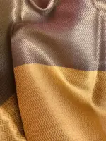 Navyblue Kora Silk Saree with Gold Zari Weaves - Image 9