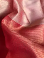 Offwhite Kora Silk Saree with Gold Zari Weaves in Chevron Pattern - Image 6