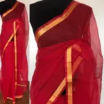 Red Kota Cotton Saree