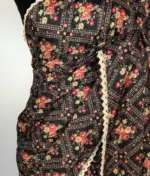 Black Banarasi Silk Saree with Printed Florals - Image 4