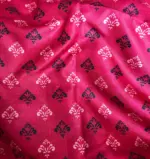 Black Banarasi Silk Saree with Printed Florals - Image 6