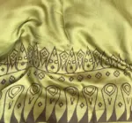 Multicolored Printed Satin Saree - Image 7
