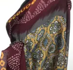 Multicolored Printed Satin Saree - Image 5