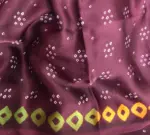 Multicolored Printed Satin Saree - Image 6