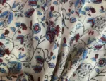 Multicolored Printed Satin Saree - Image 7