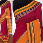 Pink Handloom Cotton Saree