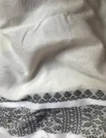 White Handwoven Cotton Jamdani Saree - Image 7