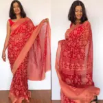 Red Brasso Saree