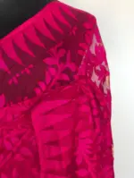 Pink Handwoven Cotton Silk Jamdani Saree - Image 6