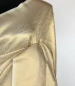 Cream Banarasi Silk Saree with Gold Zari Weaves - Image 5