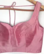Baby pink Raw Silk Blouse - Image 2