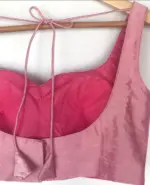 Baby pink Raw Silk Blouse - Image 5