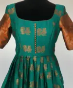 Blue Linen Cotton Dress - Image 5