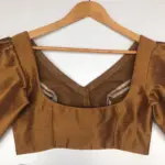 Dark Mustard Raw Silk Blouse