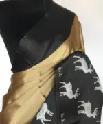 Gold Kora Silk Saree with Gold Zari Weaves - Image 6