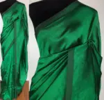 Bottle Green Pure Mangalagiri Silk Saree