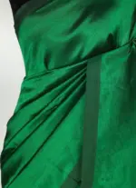 Bottle Green Pure Mangalagiri Silk Saree - Image 6