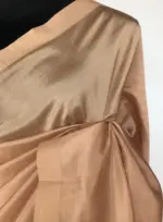 Light Peach Pure Mangalagiri Silk Saree - Image 6