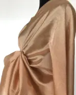 Light Peach Pure Mangalagiri Silk Saree - Image 7
