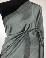 Grey Pure Mangalagiri Silk Saree