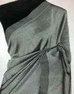 Grey Pure Mangalagiri Silk Saree