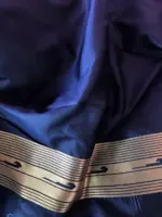Navyblue Banarasi Silk Saree with Gold Zari Weaves - Image 6