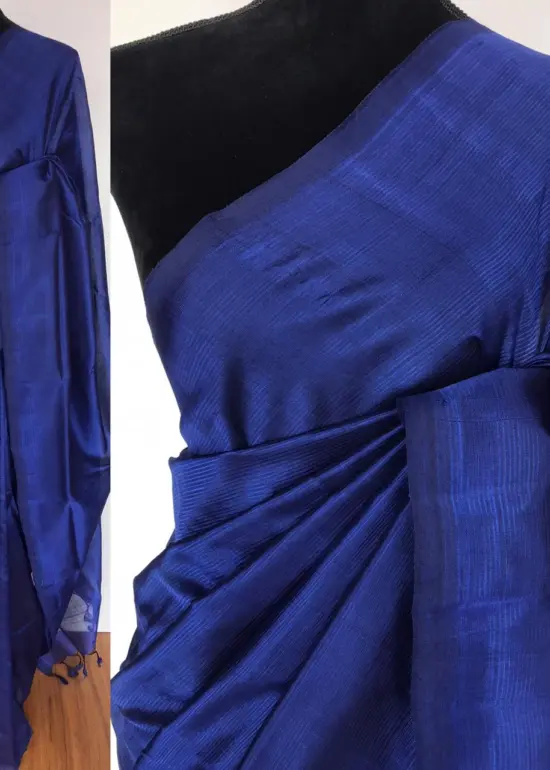 Purple Pure Mangalagiri Silk Saree