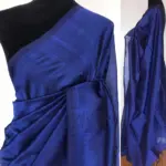 Purple Pure Mangalagiri Silk Saree - Image 2