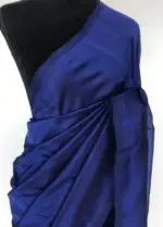 Purple Pure Mangalagiri Silk Saree - Image 4
