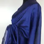 Purple Pure Mangalagiri Silk Saree - Image 3