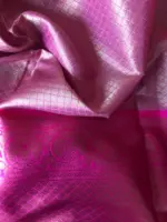 Cream Chanderi Silk Saree with Gold Zari Weaves - Image 8