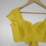 Yellow Raw Silk Blouse