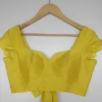 Yellow Raw Silk Blouse - Image 5