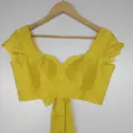 Yellow Raw Silk Blouse - Image 7