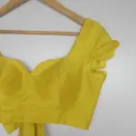 Yellow Raw Silk Blouse - Image 8