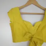 Yellow Raw Silk Blouse - Image 11