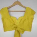Yellow Raw Silk Blouse - Image 12