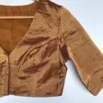 Molten Gold Tissue Silk Blouse - Image 6