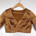 Molten Gold Tissue Silk Blouse - Image 8