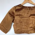 Molten Gold Tissue Silk Blouse - Image 9