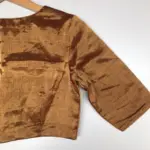 Molten Gold Tissue Silk Blouse - Image 10