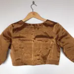 Molten Gold Tissue Silk Blouse - Image 11