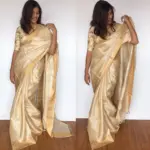 Ivory Pure Tussar Silk Saree - Image 4