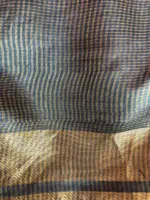 Grey Pure Tussar Silk Saree - Image 7