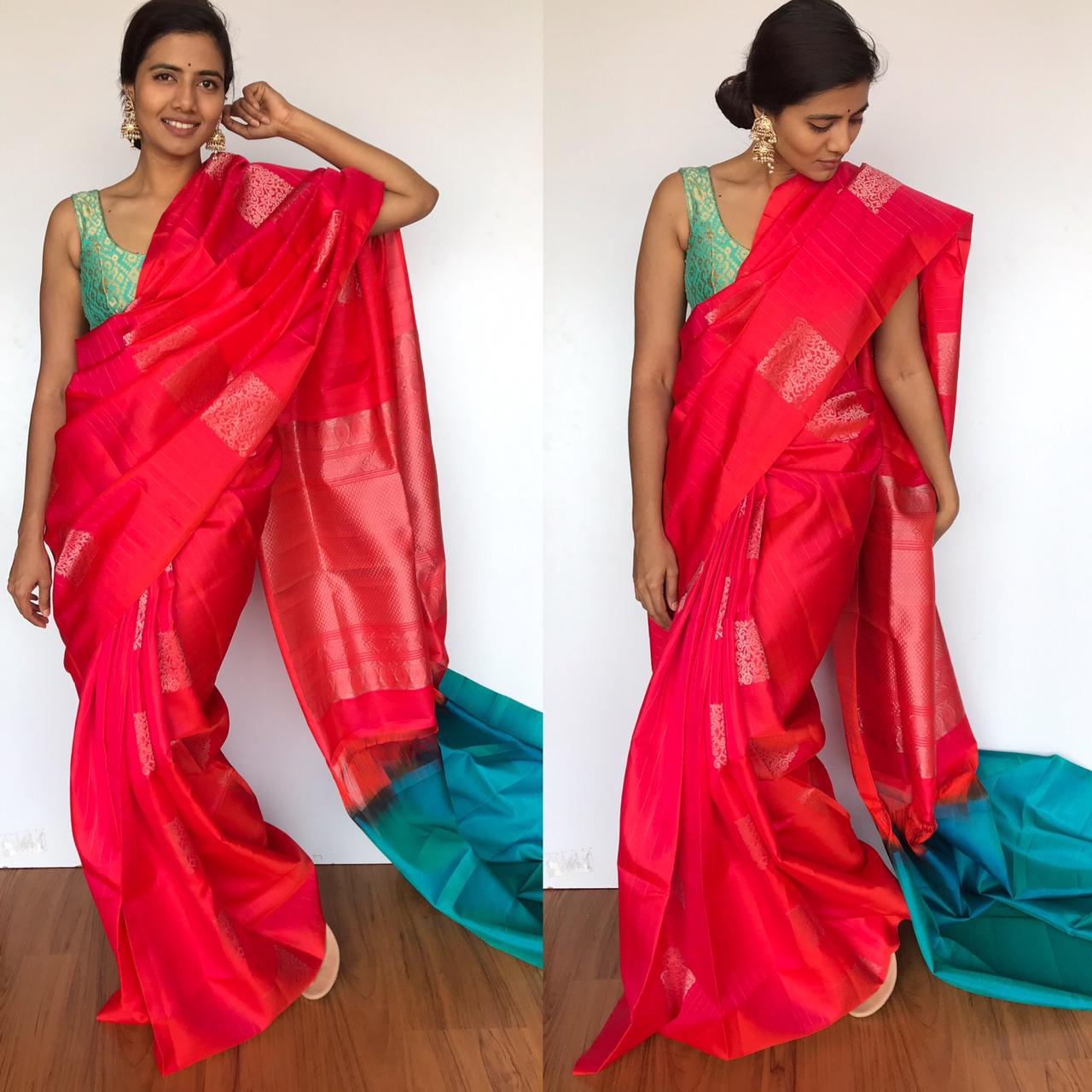 12 Banarasi Silk Saree Colour Combinations & Colour Trends for Wedding