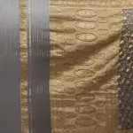 Black Banarasi Silk Saree in Georgette adorned with Gold Zari Weaves - Image 4