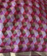 Baby Pink Kota Silk Saree with Beautiful Floral Prints - Image 6